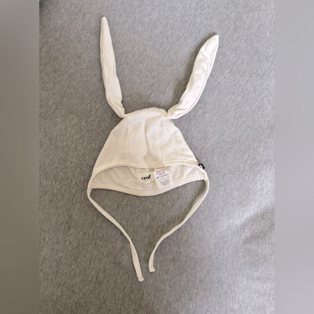 Oeuf Cream Bunny Ear Hat